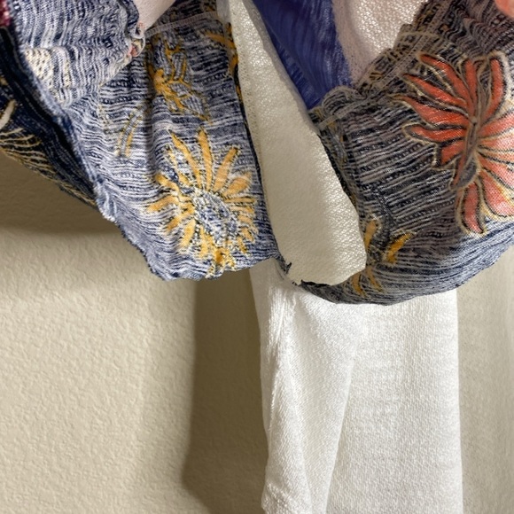 Free People Friday fever flowy sleeve top womens large runs big - Picture 5 of 7